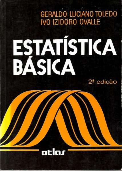 Capa de Estatística básica - Geraldo Luciano Toledo; Ivo Izidoro Ovalle
