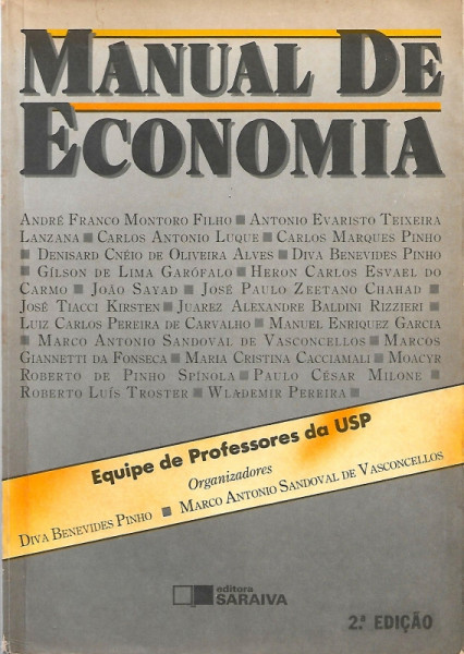 Capa de Manual de economia - Equipe de professores da USP