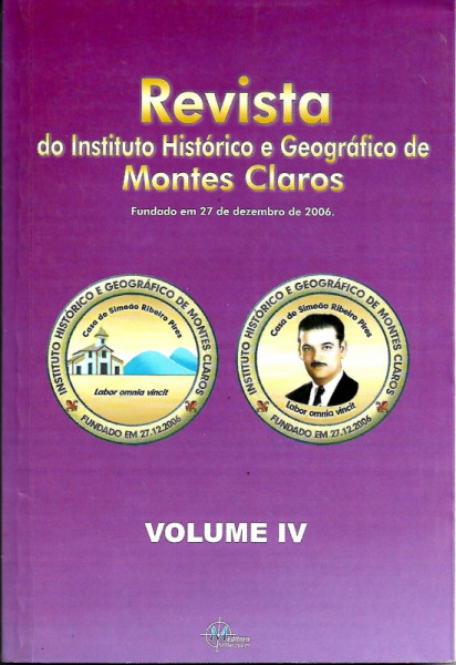 Capa de Revista do Instituto Histórico e Geográfico de Montes Claros - Volume IV - Instituto Histórico e Geográfico de Montes Claros