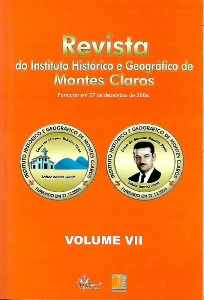 Capa de Revista do Instituto Histórico e Geográfico de Montes Claros - Volume VII - Instituto Histórico e Geográfico de Montes Claros