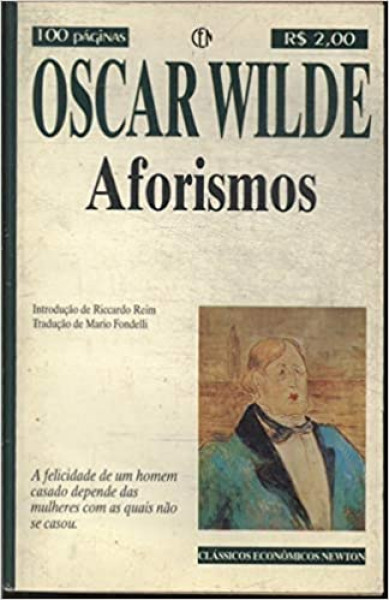 Capa de Aforismos - Oscar Wilde