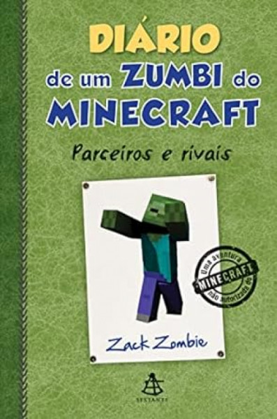 Capa de Diário de um zumbi do Minecraft 2 - Zack Zombie