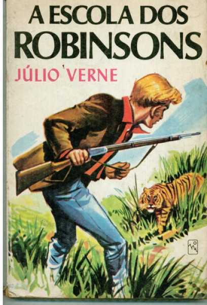 Capa de Escola dos Robinsons - Julio Verne
