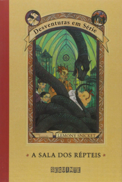 Capa de A sala dos répteis - Lemony Snicket
