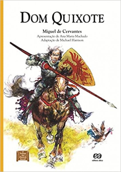 Capa de Dom Quixote - Miguel de Cervantes; Michael Harrison (adap.)