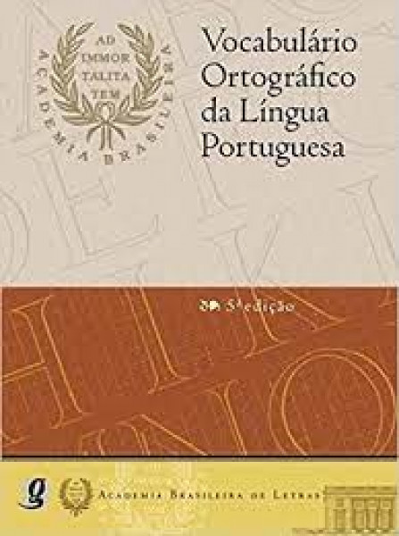 Capa de Vocabulário ortográfico da língua portuguesa - 