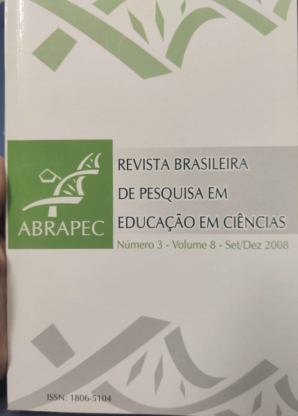 Capa de Revista Brasileira de Pesquisa em Educação em Ciências - 