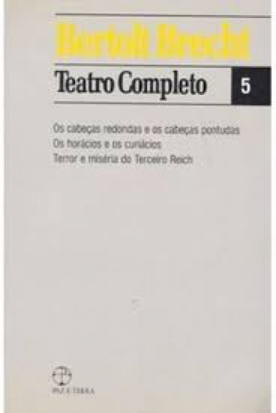 Capa de Teatro completo 5 - Bertolt Brecht