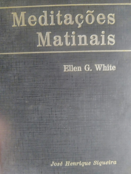 Capa de Meditações matinais - Ellen G. White