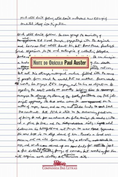 Capa de Noite do oráculo - Paul Auster