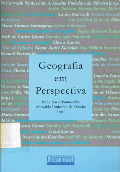 Capa de Geografia em perspectiva - Nídia Nacib Pontuschka e Ariovaldo Umbelino de Oliveira (organizadores)