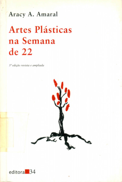 Capa de Artes plásticas na Semana de 22 - Aracy A. Amaral