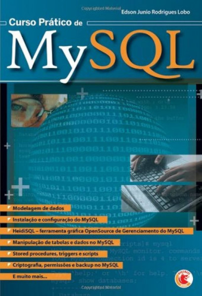 Capa de Curso prático de MySQL - Edson Junio Rodrigues Lobo