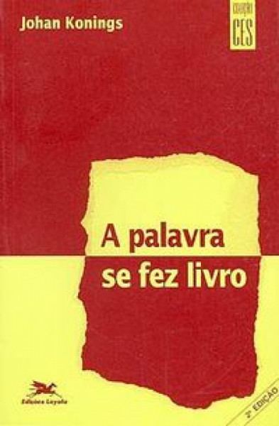 Capa de A Palavra se fez livro - Johan Konings