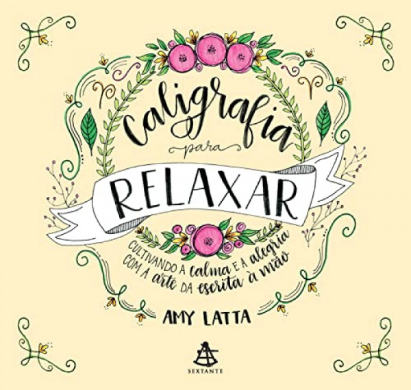 Capa de Caligrafia para relaxar - Amy Latta