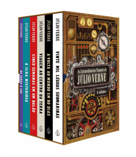 Capa de As extraordinárias viagens de Júlio Verne - Júlio Verne