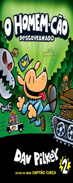 Capa de O homem cão - Dav Pilkey