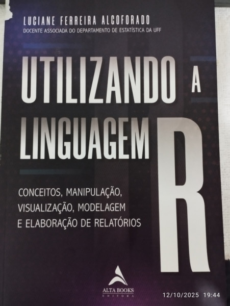 Capa de Utilizando a Linguagem R - Luciane Ferreira Alcoforado