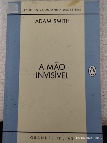 Capa de A Mão Invisível - Adam Smith