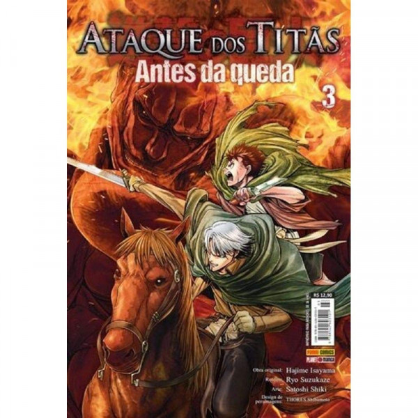 Capa de Ataque dos Titãs: Antes da Queda Vol. 03 - Hajime Isayama; Ryo Suzukaze; Satoshi Shiki