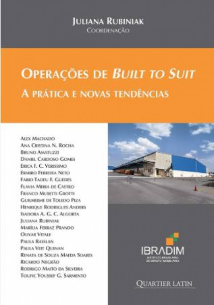 Capa de OPERAÇÕES DE BUILT TO SUIT - A PRÁTICA E NOVAS TENDÊNCIAS - JULIANA RUBINIAK