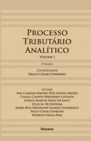 Capa de PROCESSO TRIBUTÁRIO ANALÍTICO - PAULO CESAR CONRADO