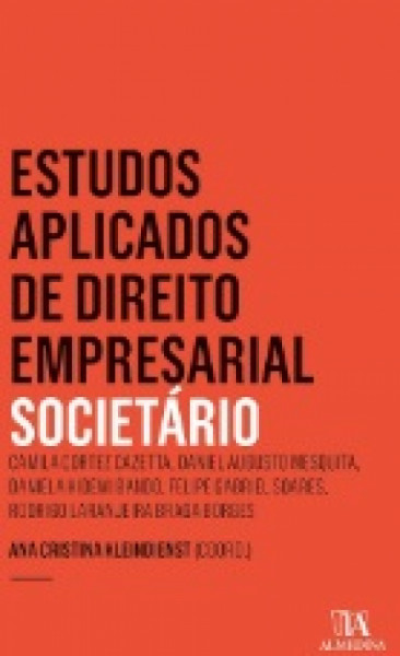 Capa de ESTUDOS APLICADOS DE DIREITO EMPRESARIAL SOCIETARIO - BRUNA LUIZA TARVSKI LOPES