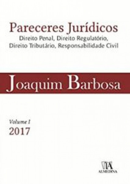 Capa de PARECERES JURÍDICOS VOL. I - JOAQUIM BARBOSA