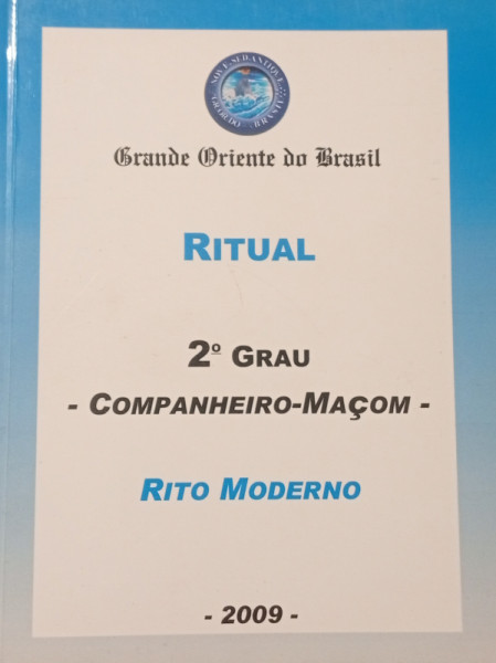 Capa de Ritual Companheiro Maçom - Rito Moderno - GOB - GOB