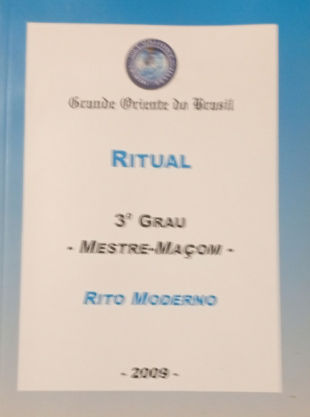 Capa de Ritual Mestre Maçom - Rito Moderno - GOB - GOB