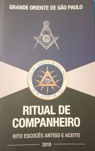 Capa de Ritual de Companheiro - Rito Escocês Antigo e Aceito - GOSP - GOSP