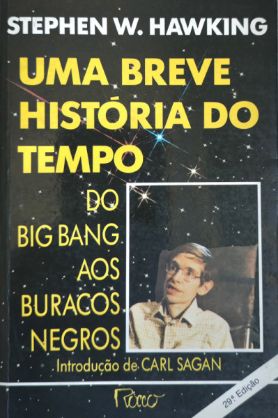 Capa de Uma breve história do tempo - Estephen W. Hawking